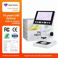 Microscope numérique HD 1080P certifié CE, écran LCD 1000X, loupe portable pour l'éducation STEM et les cadeaux pour amateurs
