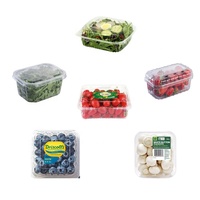 Kersentomaat/bosbes/champignons plastic punnet doos verpakking, verse groenten en fruit verpakkingsmachine
