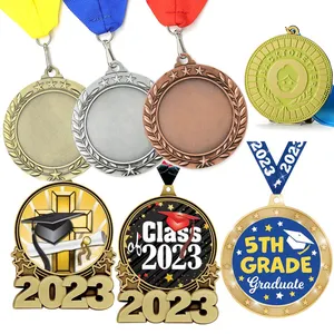 Manufacturer Custom Design Metal Souvenir Students Award School College University Graduation Academic Medal