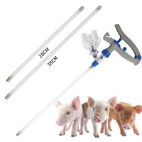 Tige d'extension pour seringue vétérinaire, tube d'extension continu en plastique pour seringue animale, tube d'injection allongé pour animaux