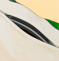 Sachet d'emballage alimentaire à huit soudures latérales, pochette verticale en aluminium coloré avec fermeture éclair pour le stockage de café, noix, poudre et thé
