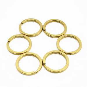 Bán Hot Chất Lượng Cao Biểu Tượng Tùy Chỉnh Màu Sắc Khác Nhau 15Mm 18Mm 25Mm 28Mm Chia Vòng Chìa Khóa Kim Loại Phẳng Vòng Chìa Khóa - Product Image 5