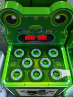 Machine de jeu d'arcade à monnayeur 'Saut de grenouille' pour enfants et parents, en plastique, tension universelle, homologuée FEC
