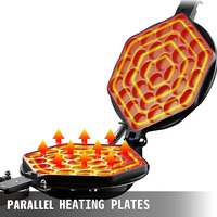 Cornet de crème glacée rotatoire de coeur de prix usine faisant le mini oeuf commercial personnalisé électrique simple de gaufrier de machine