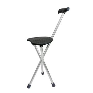 <b>Folding</b> Cane <b>Stool</b> Round 24x21cm Non-Slip Surface For Elderly Use - Product Image 3