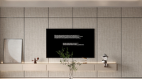 Panneau mural en PVC à texture tissu, charbon de bambou, moderne, anti-rayures, résistant à l'usure, pour salon commercial et fond TV, direct usine