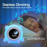 Neues Baby Kleinkind Schüler intelligente Digitaluhr Tierschlaf-Trainer Wach auf LED bunte Musik Lautsprecher Sonnenaufgang Wecker
