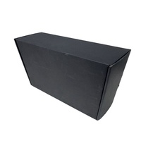 Boîtes en carton ondulé noir de luxe personnalisées avec logo, boîtes cadeaux haut de gamme pour l'expédition et l'emballage de parfums
