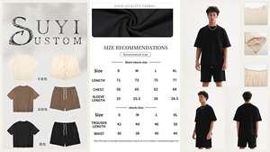 Custom Logo Two-Piece Men's <strong>T</strong>-<strong>Shirt</strong> Set - Habillement Homme - Roupas Masculinas - Vetements Pour Hommes - Ropa De Hombre - Product Image 6