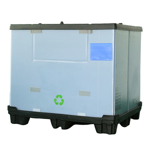 Ağır özelleştirilmiş oluklu karton katlanır lojistik katlanabilir plastik palet kol paketi konteynerler kutuları - Product Image 6