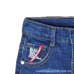 Pantalones cortos de mezclilla medianos y grandes para primavera y verano, cómodos, transpirables, holgados y agradables para la piel, para niños - Product Image 4