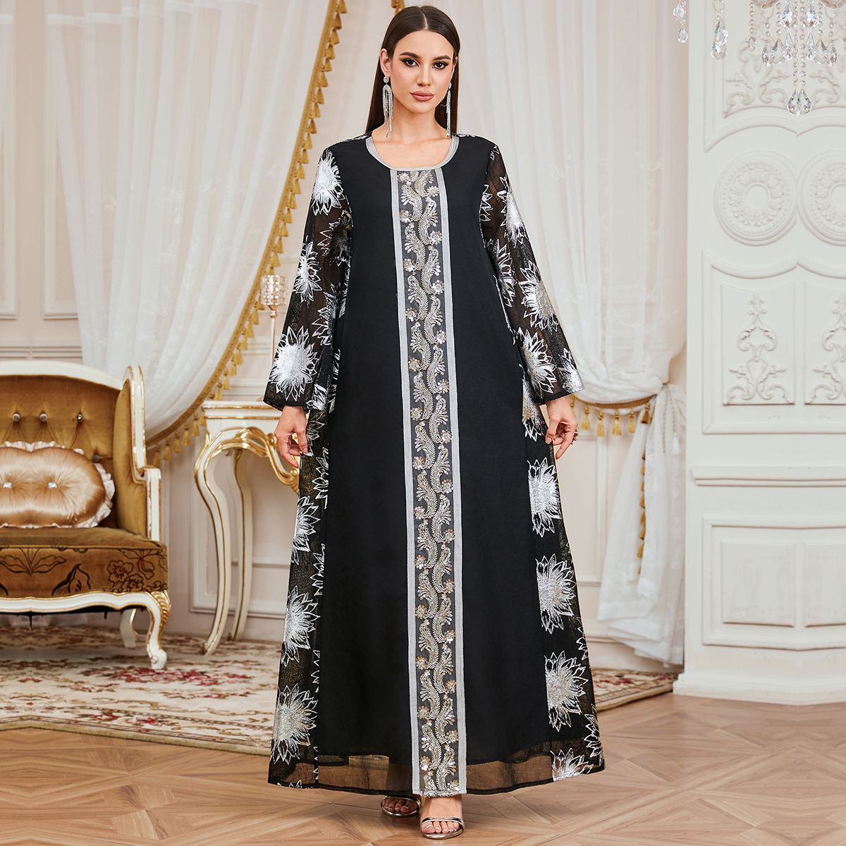 Black Arabian Dress - Elegant & Wholesale Available