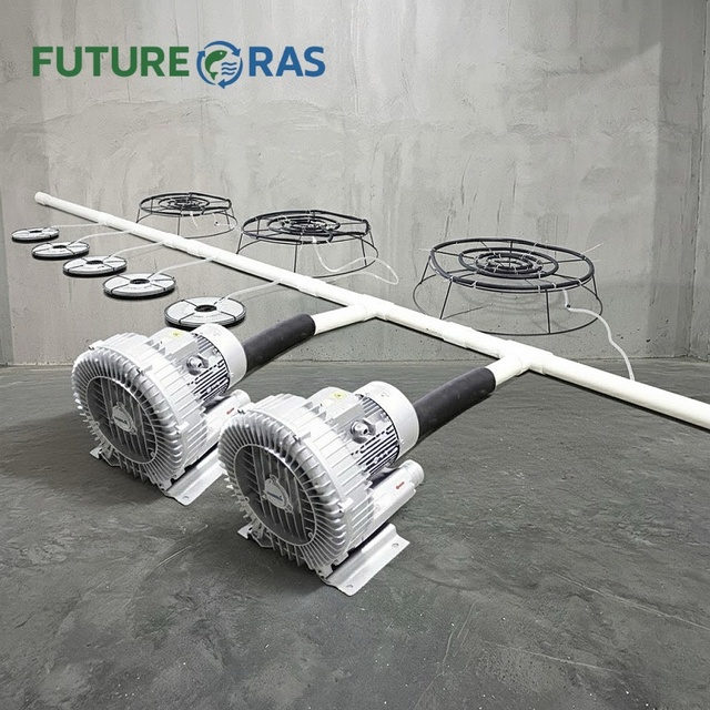 Portable Fish Pond vortex Ring Blower 1hp 2hp Aquaculture Pool Commercial Oxygen Pump Turbo air Aerator 1.1kw 2.2kw