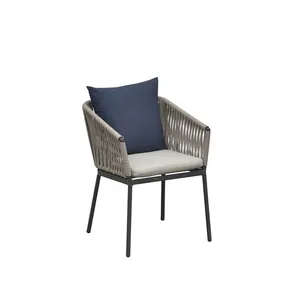 Modern Patio Furniture Leisure Aluminum Garden Rope Mania Series Dining Rope Chair