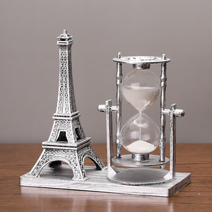 Sablier vintage en forme de voilier, design rustique, décorations artisanales en plastique, cadeau d'anniversaire, décoration d'intérieur, artisanat - Product Image 3