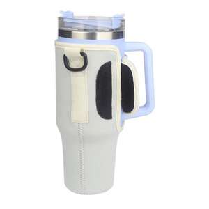 Sac à bouteille d'eau grande capacité (demi-gallon) portable avec pochette pour téléphone et porte-gobelet, accessoires pour boissons - Product Image 3