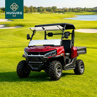 HUSURG Véhicule utilitaire sport (UTV) électrique 72V à 2 places, tout-terrain HD avec benne de chargement pour travaux sur les terrains de golf en bord de lac