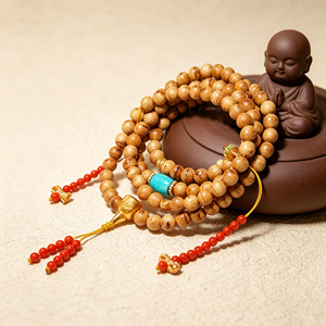 สร้อยคอและกำไลข้อมือรูปผีเสื้อประดับเม็ดรูดราคชาทองคำสไตล์โบฮีเมียนสำหรับสวดมนต์และทำสมาธิ เหมาะสำหรับทั้งชายและหญิง - Product Image 6