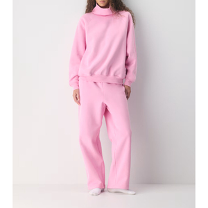Tute Streetwear <span class=keywords><strong>di</strong></span> Lusso Premium, Set Felpa con Cappuccio e Pantaloni in Pile Personalizzati, Design Accogliente con Strass e Maniche Raglan - Product Image 2