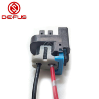 DEFUS, nueva marca, conector de inyector de 2 pines, Conector de boquillas de combustible, piezas de conector, conector impermeable de 2 orificios, negro