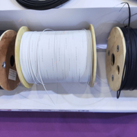 CaiLi 1-Core Outdoor FTTH FTTB FTTX Cable de fibra óptica Cable de acero Miembro de fuerza G657A1 Cables de comunicación conectores de 500m