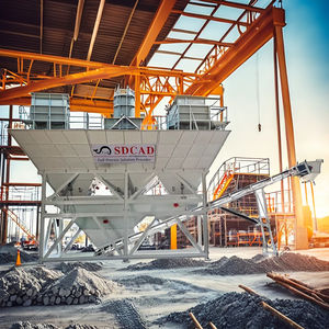 SDCAD büyük ölçekli hazne toplama karıştırma sistemi stabilize çıkış hazne toplama kuru beton karıştırma tesisi - Product Image 5