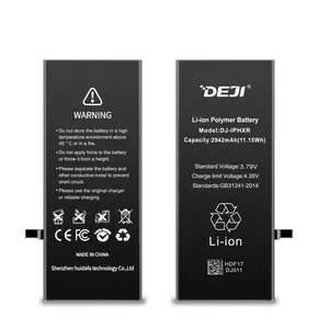 चीन निर्माता थोक रिचार्जेबल बैटरी 2942mAh मोबाइल फोन लिथियम आयन बैटरी के लिए iPhone XR