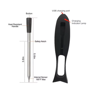 Casa sem fio bluetooth Termômetro sem fio Distância remoto sonda termômetro com <span class=keywords><strong>APP</strong></span> - Product Image 4