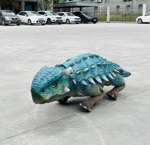 Robot chien Ankylosaurus inspiré des dinosaures, robot de patrouille en métal, sécurité publique intérieure/extérieure pour les parcs à thème, les centres commerciaux, les aéroports - Product Image 5