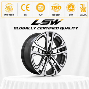 LS8123 5x112 5x120 5x114.3 18‑22 นิ้ว, 6061‑T6 ล้ออะลูมิเนียมฟอร์จสีเทากันเมทัลหน้าเจียรสำหรับรถยนต์ BMW Audi Mercedes - Product Image 3