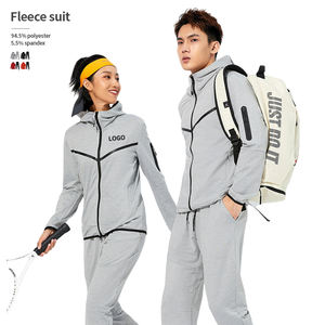 <span class=keywords><strong>Set</strong></span> da Uomo Personalizzabili in Tech Fleece Antivento Caldi ed Elasticizzati per Jogging <span class=keywords><strong>Fitness</strong></span> e Allenamento - Product Image 1