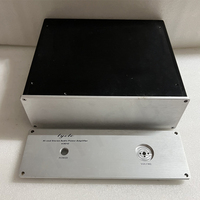 Boîtier d'amplificateur en alliage d'aluminium argenté, boîtier vide DIY, boîtier d'amplificateur numérique HiFi
