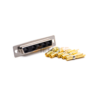Conector D-Sub 5W5 Macho Equivalente, Enchufe 5W5P Combo, Conector D-Subminiatura de Alta Corriente para PCB de Accionamiento de Motor Industrial
