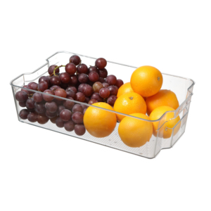 Hot Sale Plastic Refrigerator Organizer Bins Stackable Fridge Organizers for Kitchen and Fridges