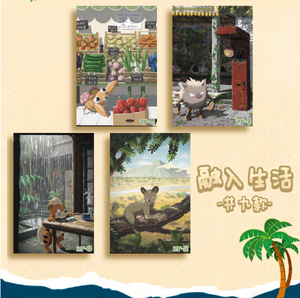 Coffret de cartes artistiques spéciales 30e anniversaire MS - Série Sommeil d'été et Loisirs - Cartes d'art Shikishi Anime <span class=keywords><strong>Pokémon</strong></span> Fan Art - Product Image 5