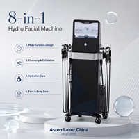 Appareil de beauté facial professionnel 8 en 1 à hydrodermabrasion, équipement multifonctionnel de soin de la peau pour un nettoyage en profondeur, utilisation en salon