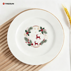 Vente en gros de 10 assiettes à dîner en céramique moderne en porcelaine blanche de 8 pouces, personnalisables, bon marché en vrac, pour restaurant, hôtel - Product Image 6