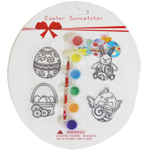 Wholesale Plastic Diy Multi Color Window Art <strong>Easter</strong> Decorative Sun Catcher <strong>Craft</strong> <strong>Kit</strong> for Children Gift - Product Image 1