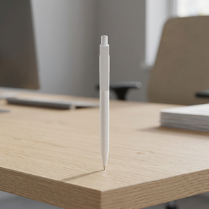 Penna a Sfera Personalizzabile Senza Marca 0.7mm in Plastica con Inchiostro Blu Realizzata con Plastica Riciclata Modello 107965-4 - Product Image 3