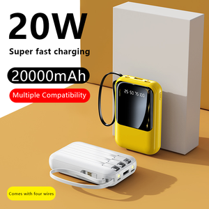 แบตเตอรี่สำรองพกพาขนาดเล็ก 10000mAh พร้อมหน้าจอ LED ที่ชาร์จโทรศัพท์มือถือในตัว สาย USB ชุดแบตเตอรี่สำหรับเดินทาง - Product Image 2