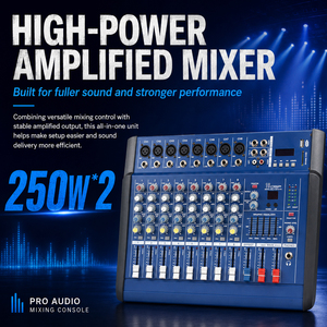Mezclador <span class=keywords><strong>de</strong></span> Audio Profesional VOXFULL 802D <span class=keywords><strong>de</strong></span> 8 Canales con Amplificador Incorporado, Ecualizador <span class=keywords><strong>de</strong></span> 5 Bandas, Consola <span class=keywords><strong>de</strong></span> Mezcla con Bluetooth/<span class=keywords><strong>USB</strong></span> para Actuaciones <span class=keywords><strong>de</strong></span> Bandas <span class=keywords><strong>de</strong></span> Iglesia - Product Image 3