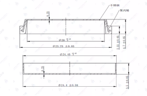 Vỏ 2450 + Đường kính 20 * Miếng đệm dày 1mm + Đường kính 19.8*0.2 dày * Bộ vỏ pin nút lò xo cao 1.2mm - Product Image 6