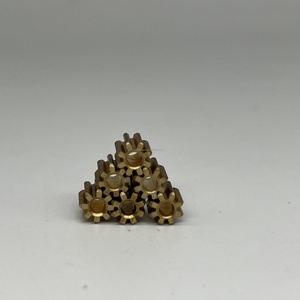 Tùy chỉnh <span class=keywords><strong>CNC</strong></span> gia công pinion Brass spur bánh răng nội bộ giá xoắn ốc kim loại bánh răng - Product Image 5