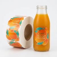 Étiquettes de bouteilles autocollantes personnalisées, impression couleur intégrale, autocollants en vinyle imperméables, découpe personnalisée pour l'emballage