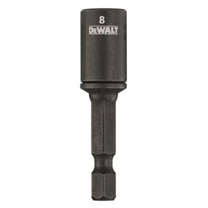 DeWalt - Portaherramientas Magnético Compacto Hexagonal de 8 mm y 1/4 de Pulgada, Acabado en Óxido Negro de Grado Industrial - Product Image 1