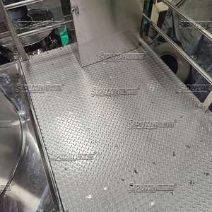Nueva llegada Mezclador de acero inoxidable de una sola capa Apariencia pulida Tanque de mezcla utilizado en la fábrica de fabricación - Product Image 3