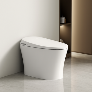 Inodoro de Cerámica Sólida con Acabado en Cobre y Función de Calor para un Baño Confortable - Product Image 6