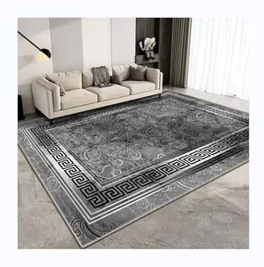 Karpet lantai karpet beludru kristal desain kustom dekorasi ruang tamu karpet dan karpet area tahan air mudah dibersihkan