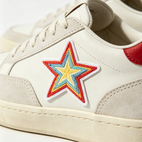 En gros, écussons brodés étoiles colorés personnalisés, badges brodés thermocollants haute densité, appliques pour casquettes, chapeaux, vêtements et chaussures