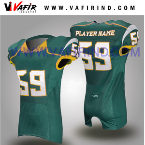 Camiseta de fútbol americano juvenil sublimada personalizada, conjunto transpirable de talla grande, uniforme personalizable - Product Image 5